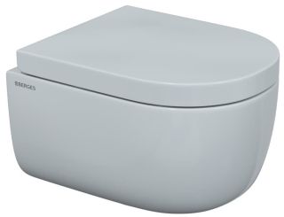 Подвесной унитаз Berges EGO Rimless белый 082122 сиденье Toma SO микролифт быстросъёмное